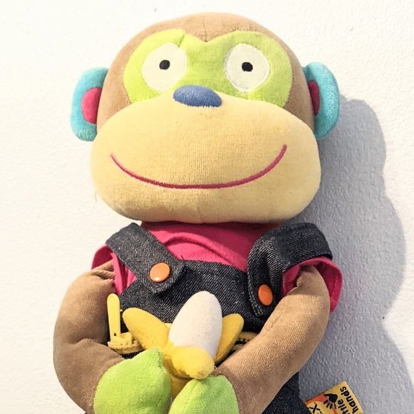 Plush Stuffed Doll Alex Little Hands Monkey Learn - Picture 4 of 8